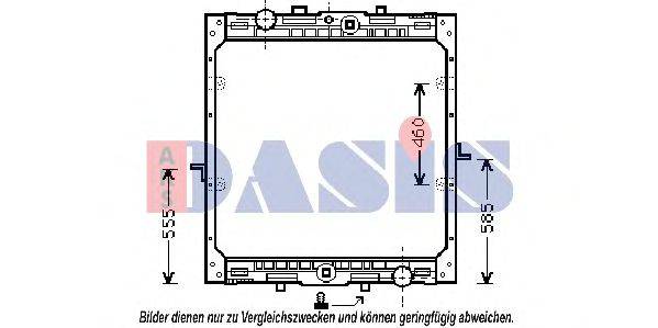 AKS DASIS 4002201 Радіатор, охолодження двигуна