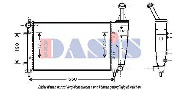 AKS DASIS FT2300 Радіатор, охолодження двигуна