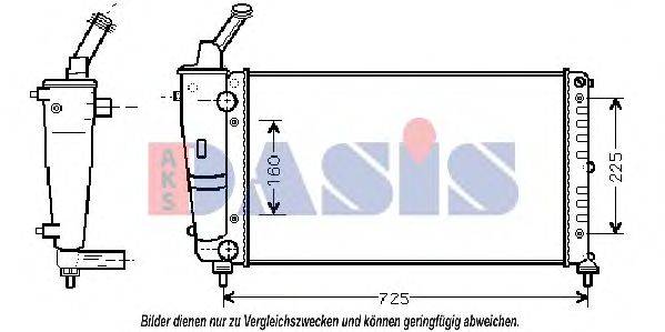 AKS DASIS LCA2083 Радіатор, охолодження двигуна