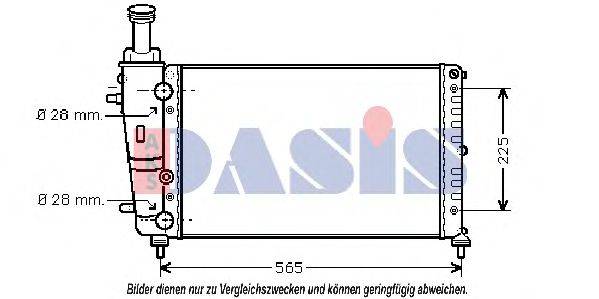 AKS DASIS LC2066 Радіатор, охолодження двигуна