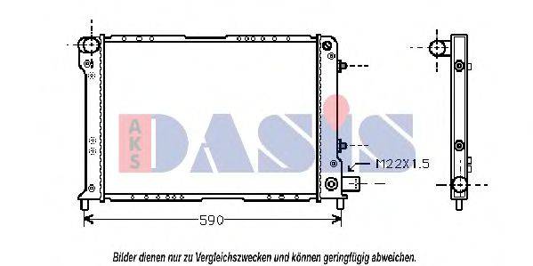 AKS DASIS LC2045 Радіатор, охолодження двигуна