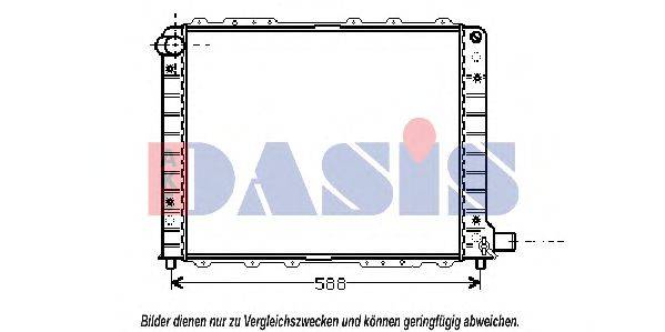 AKS DASIS LC2054 Радіатор, охолодження двигуна