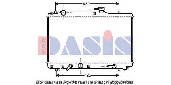 AKS DASIS 2200041 Радіатор, охолодження двигуна