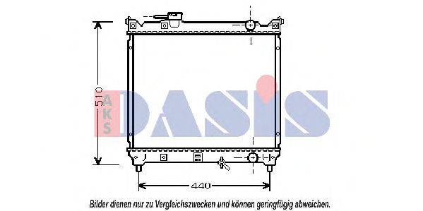 AKS DASIS SZ2033 Радіатор, охолодження двигуна