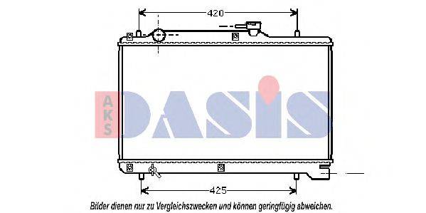 AKS DASIS SZ2050 Радіатор, охолодження двигуна