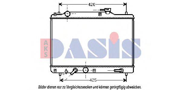 AKS DASIS 2200131 Радіатор, охолодження двигуна