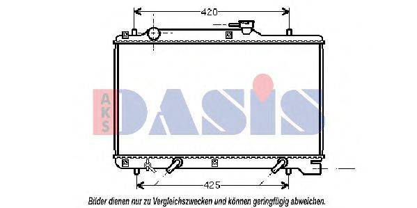 AKS DASIS SZ2048 Радіатор, охолодження двигуна