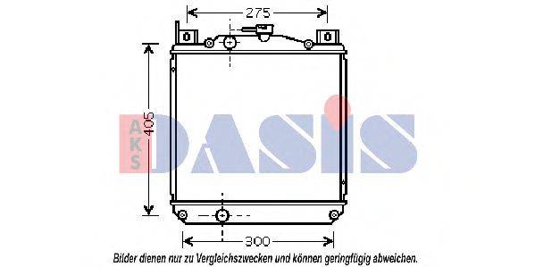 AKS DASIS 2200171 Радіатор, охолодження двигуна