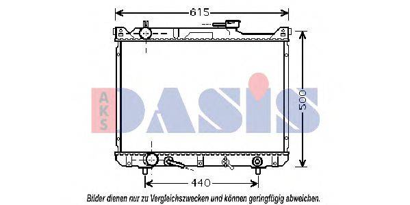 AKS DASIS SZ2073 Радіатор, охолодження двигуна