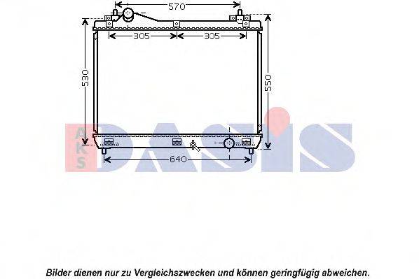 AKS DASIS SZ2103 Радіатор, охолодження двигуна