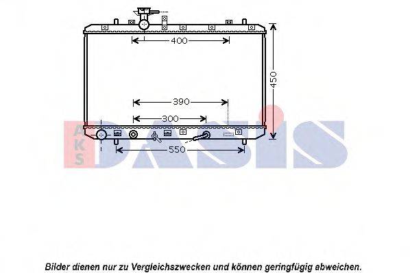 AKS DASIS SZ2085 Радіатор, охолодження двигуна