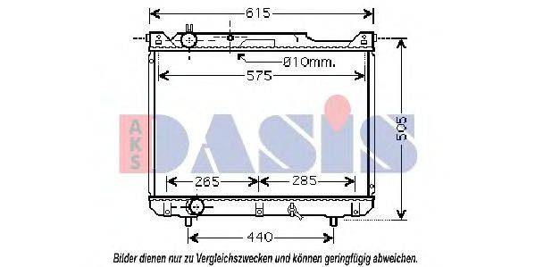 AKS DASIS 2200311 Радіатор, охолодження двигуна