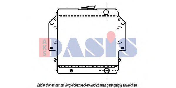 AKS DASIS 2200801 Радіатор, охолодження двигуна