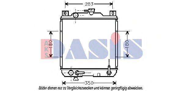 AKS DASIS 2202001 Радіатор, охолодження двигуна