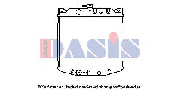 AKS DASIS 2202701 Радіатор, охолодження двигуна