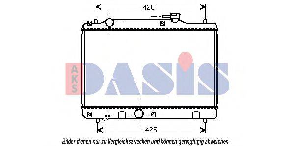 AKS DASIS SZ2034 Радіатор, охолодження двигуна