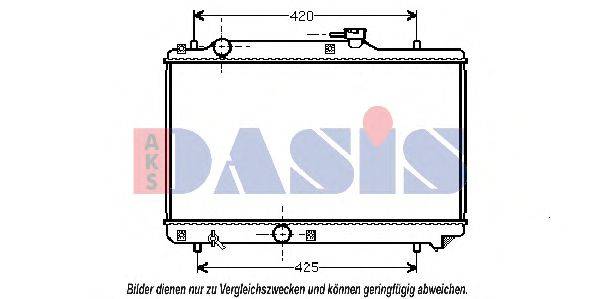 AKS DASIS SZ2035 Радіатор, охолодження двигуна