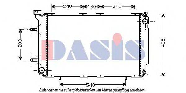 AKS DASIS 51002032 Радіатор, охолодження двигуна