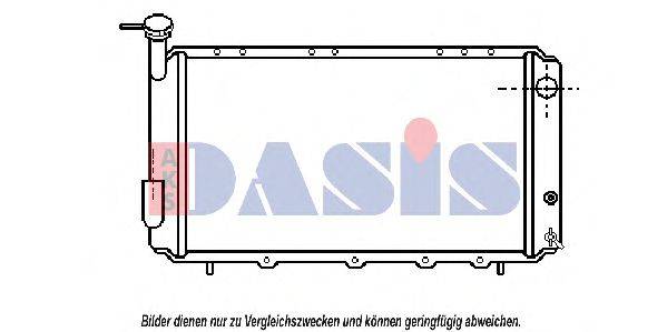 AKS DASIS 51002008 Радіатор, охолодження двигуна