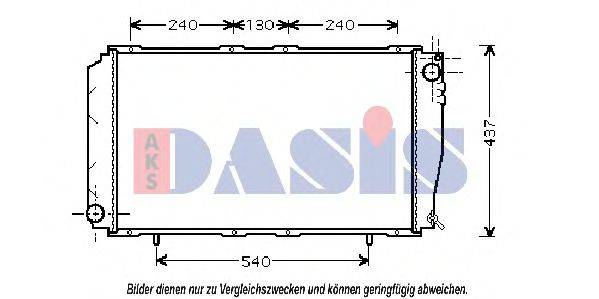 AKS DASIS SU2043 Радіатор, охолодження двигуна