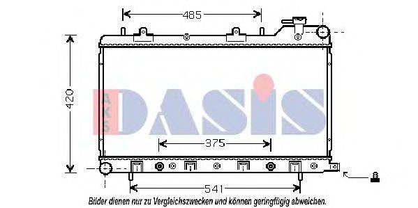 AKS DASIS SU2046 Радіатор, охолодження двигуна