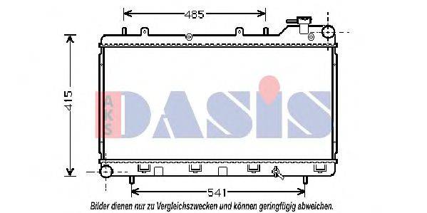 AKS DASIS SU2015 Радіатор, охолодження двигуна