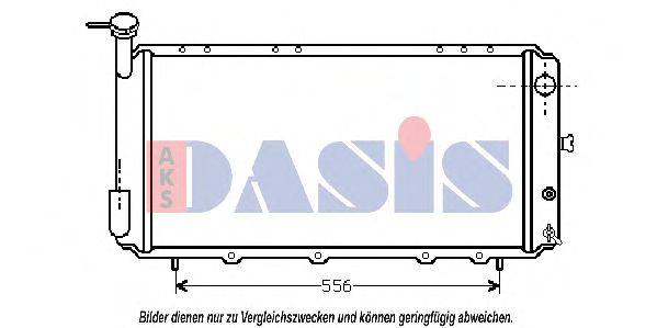 AKS DASIS 51002011 Радіатор, охолодження двигуна