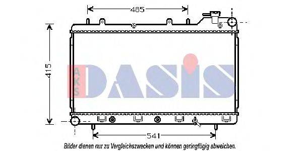 AKS DASIS 51002016 Радіатор, охолодження двигуна