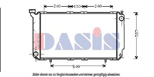 AKS DASIS 2501901 Радіатор, охолодження двигуна