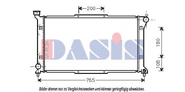AKS DASIS 51002036 Радіатор, охолодження двигуна