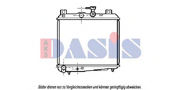 AKS DASIS 51002020 Радіатор, охолодження двигуна