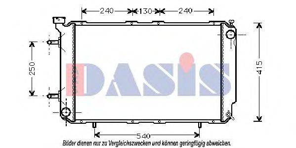 AKS DASIS 51002041 Радіатор, охолодження двигуна