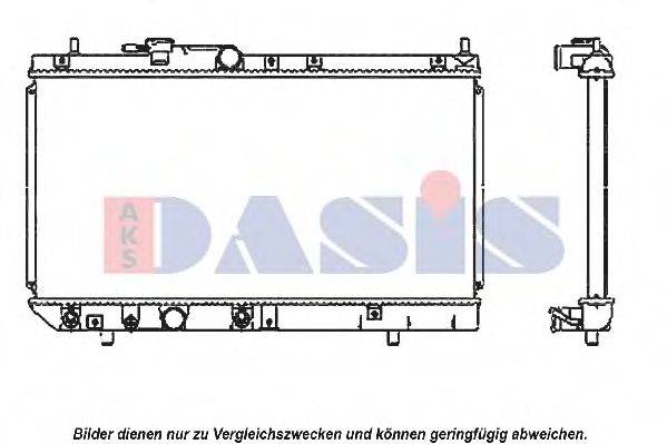 AKS DASIS 2600011 Радіатор, охолодження двигуна