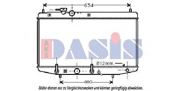 AKS DASIS 11002029 Радіатор, охолодження двигуна