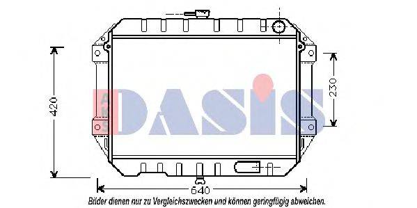 AKS DASIS 2603601 Радіатор, охолодження двигуна