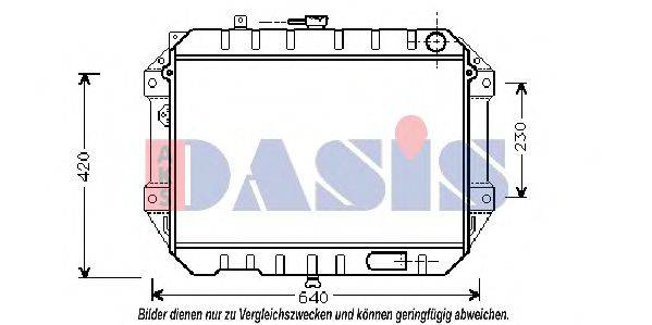 AKS DASIS 2604301 Радіатор, охолодження двигуна