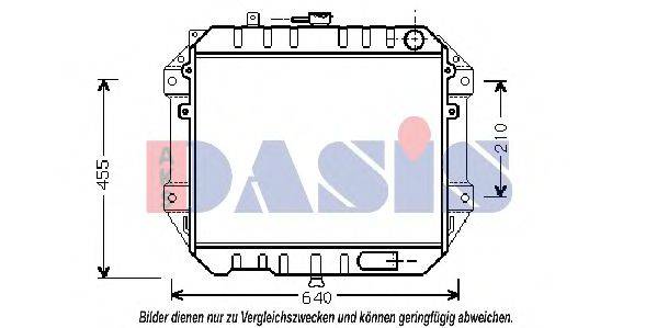 AKS DASIS 2604401 Радіатор, охолодження двигуна
