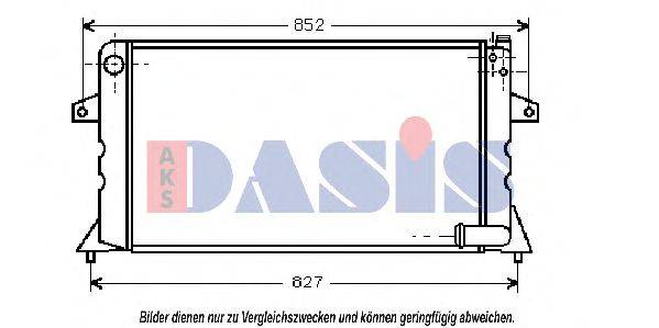 AKS DASIS 2002031 Радіатор, охолодження двигуна