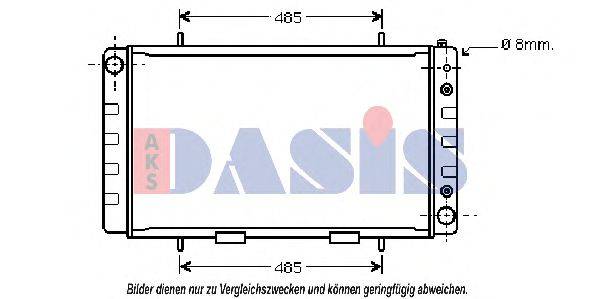 AKS DASIS 2705301 Радіатор, охолодження двигуна