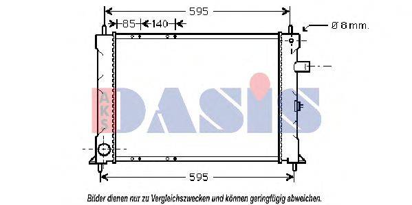AKS DASIS 2706401 Радіатор, охолодження двигуна