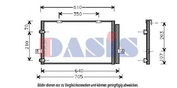 AKS DASIS 02005078 Конденсатор, кондиціонер