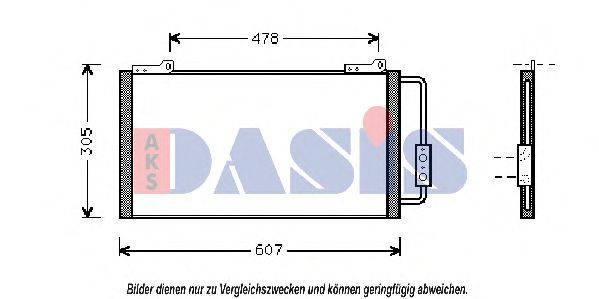 AKS DASIS JRB100310 Конденсатор, кондиціонер