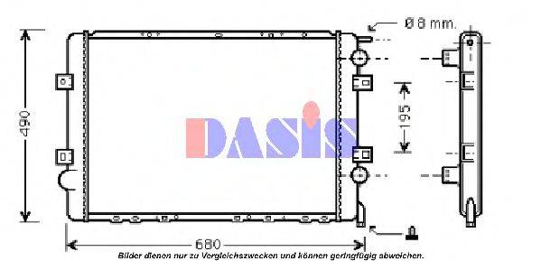 AKS DASIS 2900011 Радіатор, охолодження двигуна