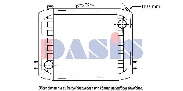 AKS DASIS 2900501 Радіатор, охолодження двигуна