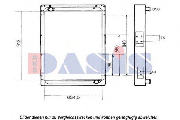 AKS DASIS 2902002 Радіатор, охолодження двигуна