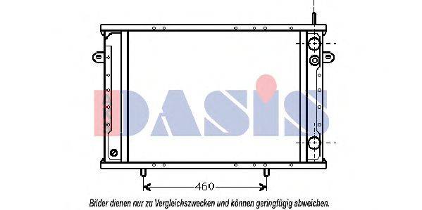 AKS DASIS RT2102 Радіатор, охолодження двигуна