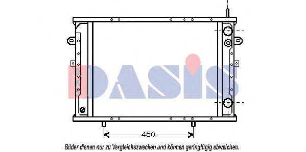 AKS DASIS 2903401 Радіатор, охолодження двигуна