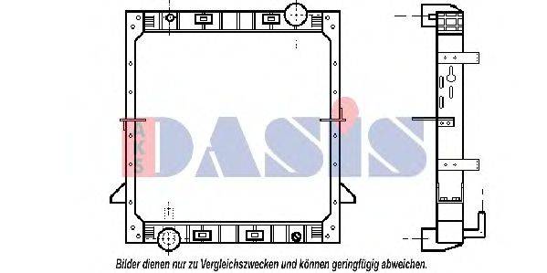 AKS DASIS 4100001 Радіатор, охолодження двигуна