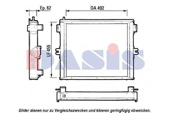 AKS DASIS TC102 Радіатор, охолодження двигуна