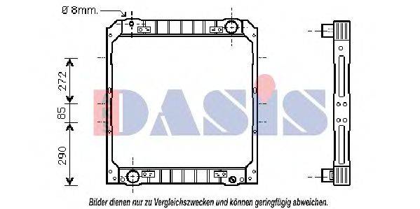 AKS DASIS 4105501 Радіатор, охолодження двигуна